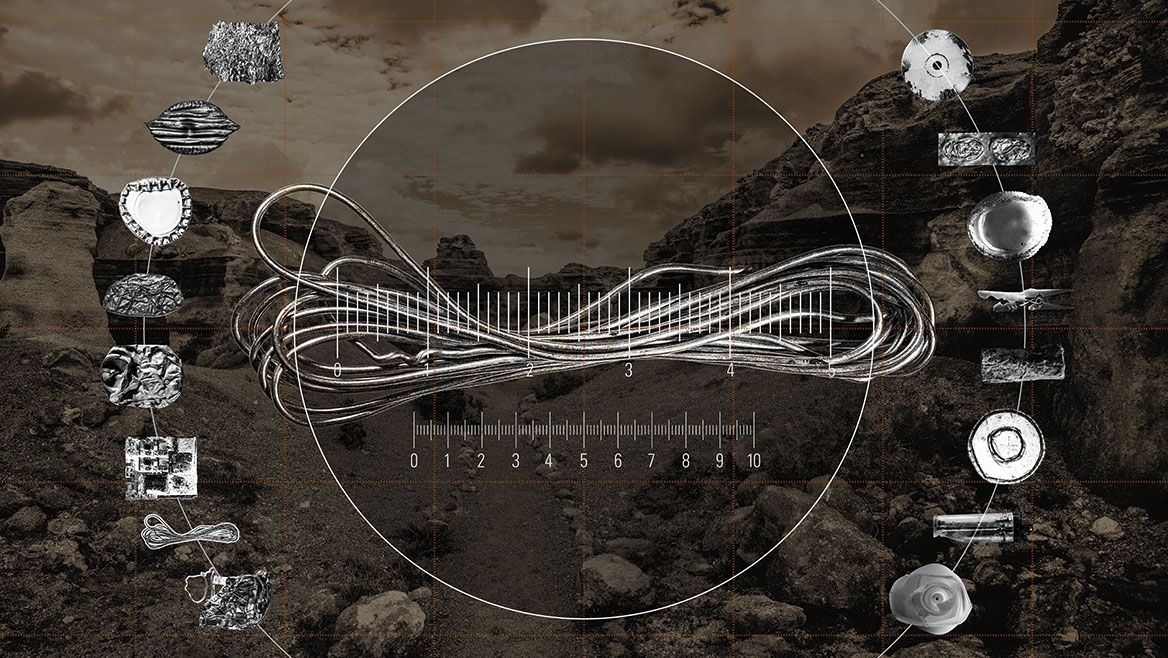 The main subject of this compositing is old coiled wire.