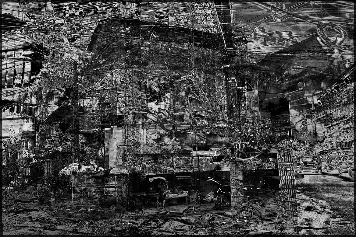Another multiple exposure with varied shifts of the individual exposures.