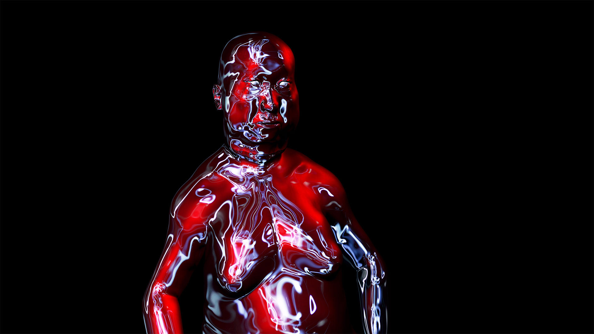 Ravisher from the picture series Dante 2020. Digital 3D rendering.