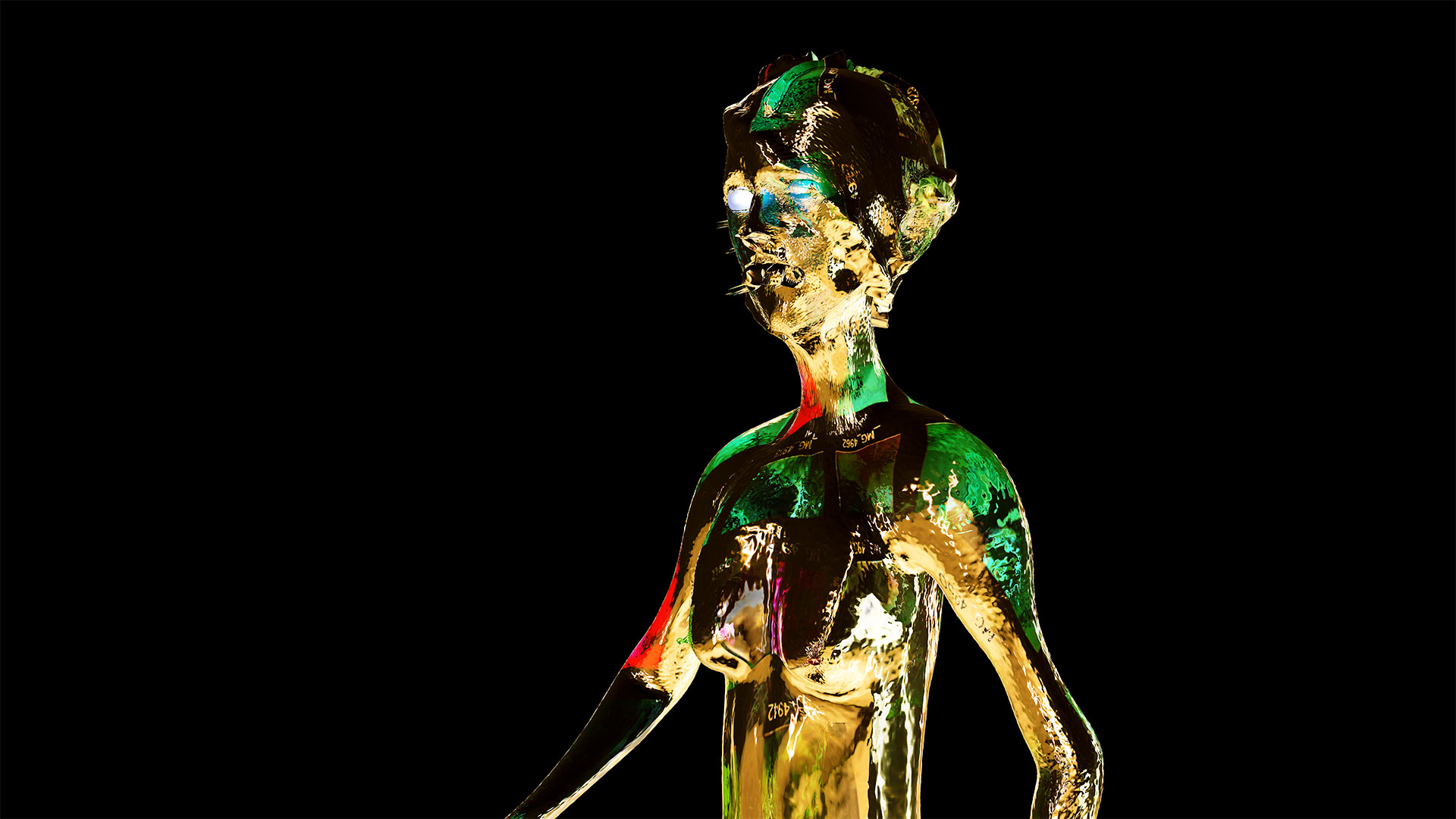 Blandisher from the picture series Dante 2020. Digital 3D rendering.