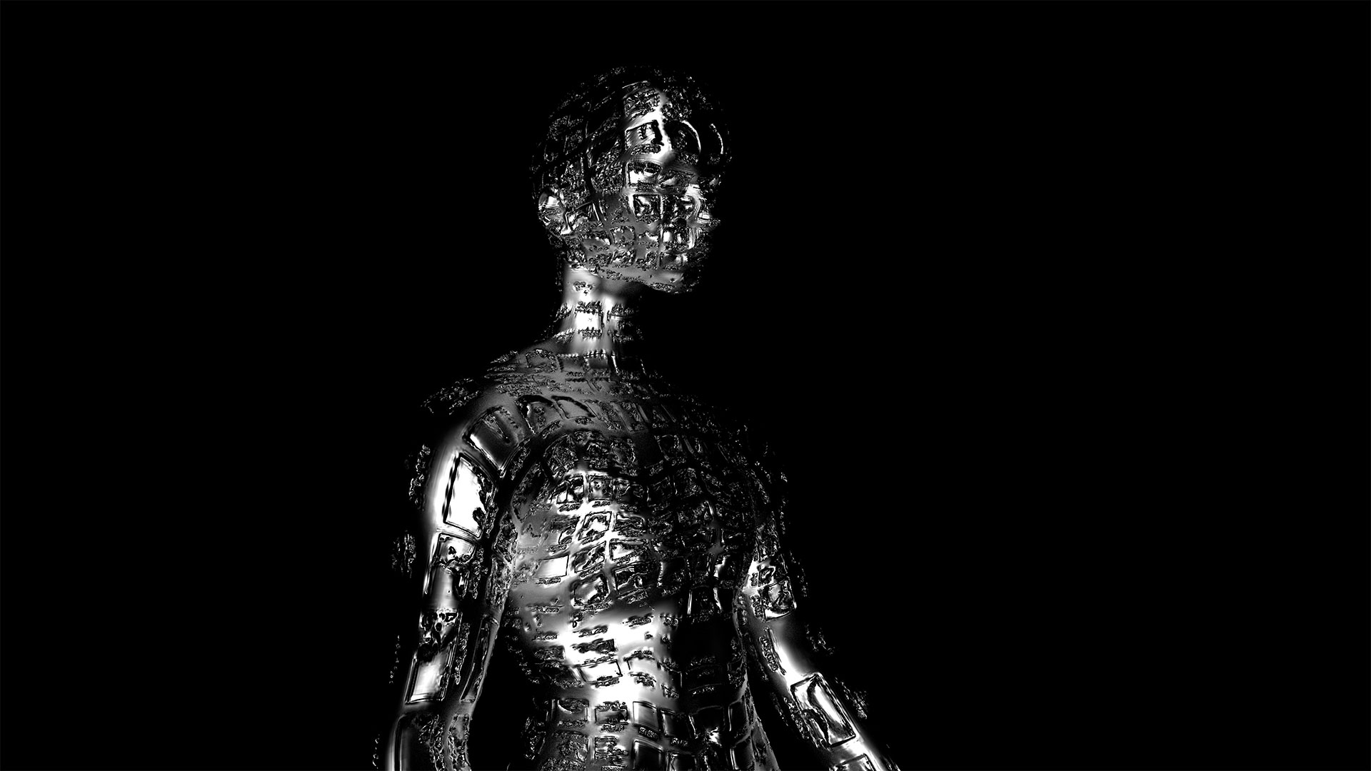 Digital rendering thief from the picture series Dante 2020 by digital artist Heinz Herann Maria Hoppe.