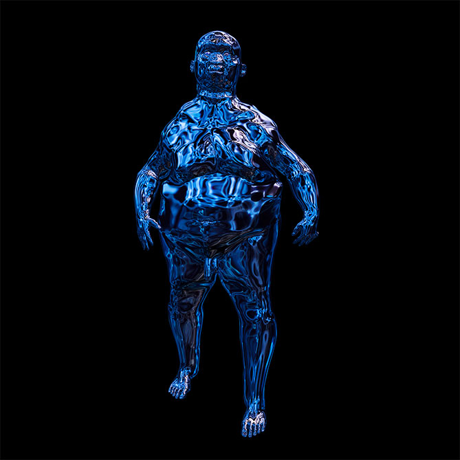 Wucherer, Totale aus der Bildserie Dante 2020. Digitales 3D-Rendering.