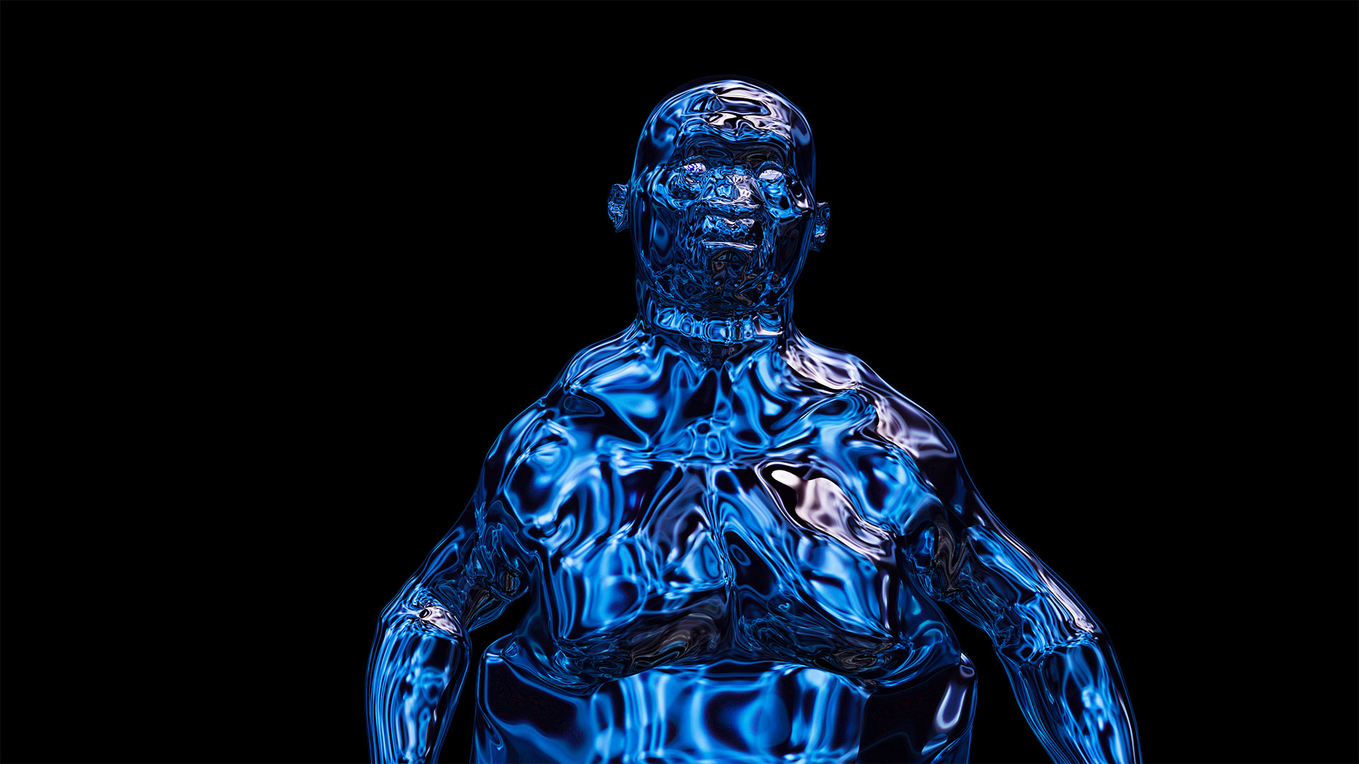 Wucherer aus der Bildserie Dante 2020. Digitales 3D-Rendering.
