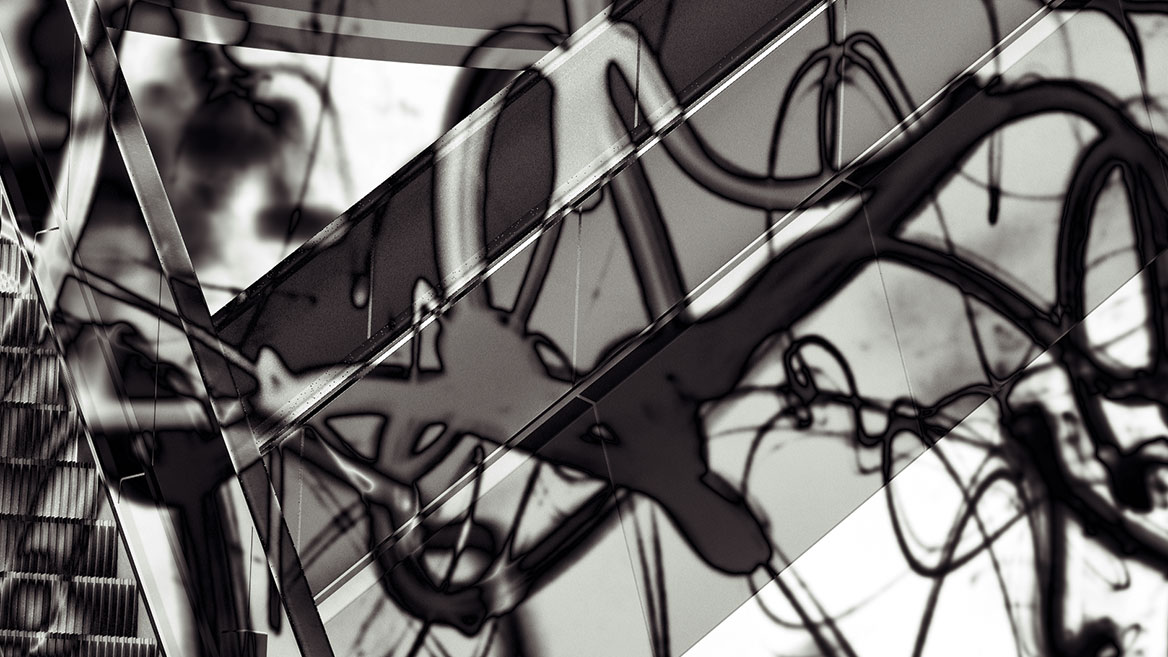 The second image detail from Composition No. VIII shows the rich detail of textures, tonal values, and a section of light trails.