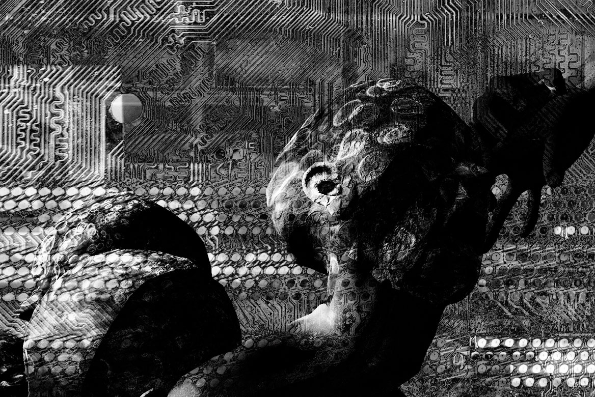 Der Bildausschnitt zeigt in der größeren Darstellung die feinen Texturen der digitalen Malerei.