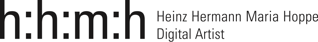 The logo is typographically designed using the lowercase letters hhmh, separated by colons. It is set in a grotesque font.