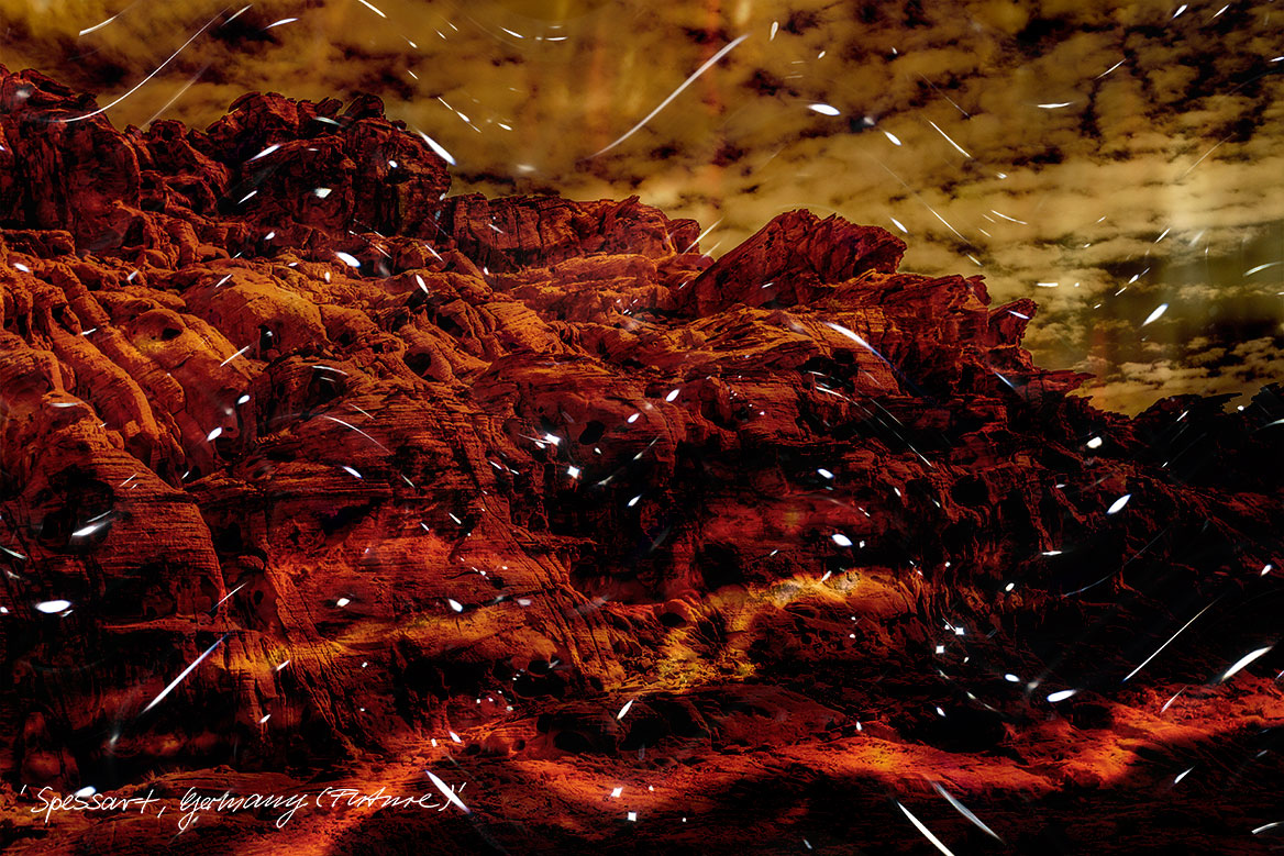 Künstlerische Fotografie: Variante eines Berghangs.