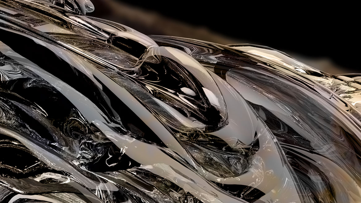 Die folgenden Bildausschnitte aus dem digitalen Gemälde -Happiness- zeigen Details und Strukturen, wie sie auch in den ausbelichteten Originalen sichtbar sind. Die Transparenzen, Reflexionen und Überlagerungen von digital gemaltem Wasser wirken sehr ästhetisch.